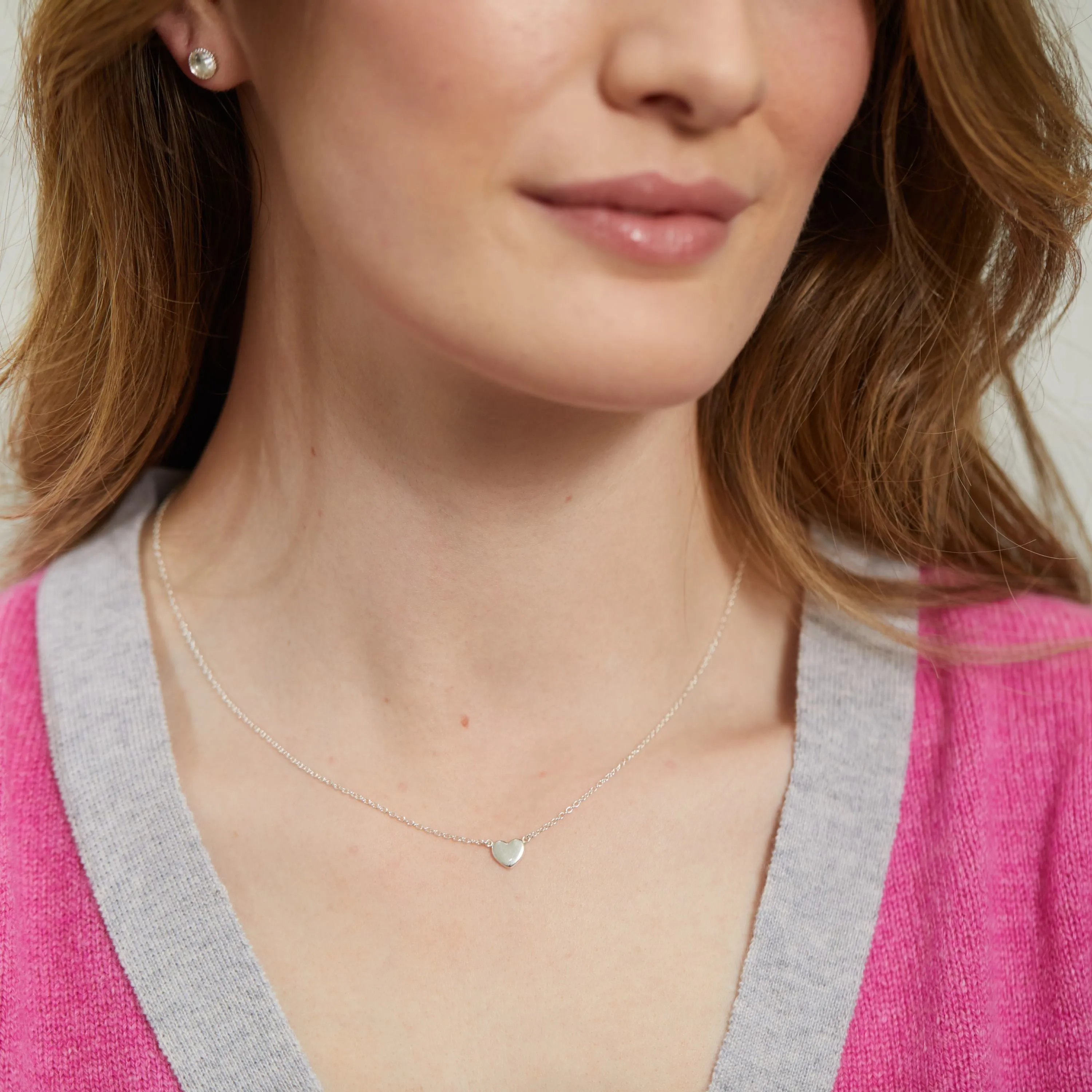 Verona Sterling Silver Full Heart Necklace
