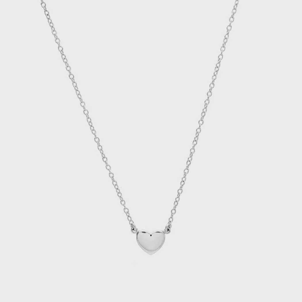 Verona Sterling Silver Full Heart Necklace