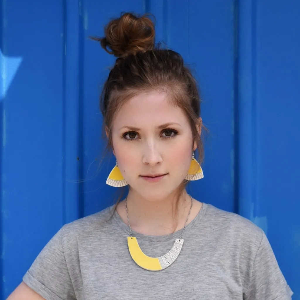 Yellow Dangle earrings