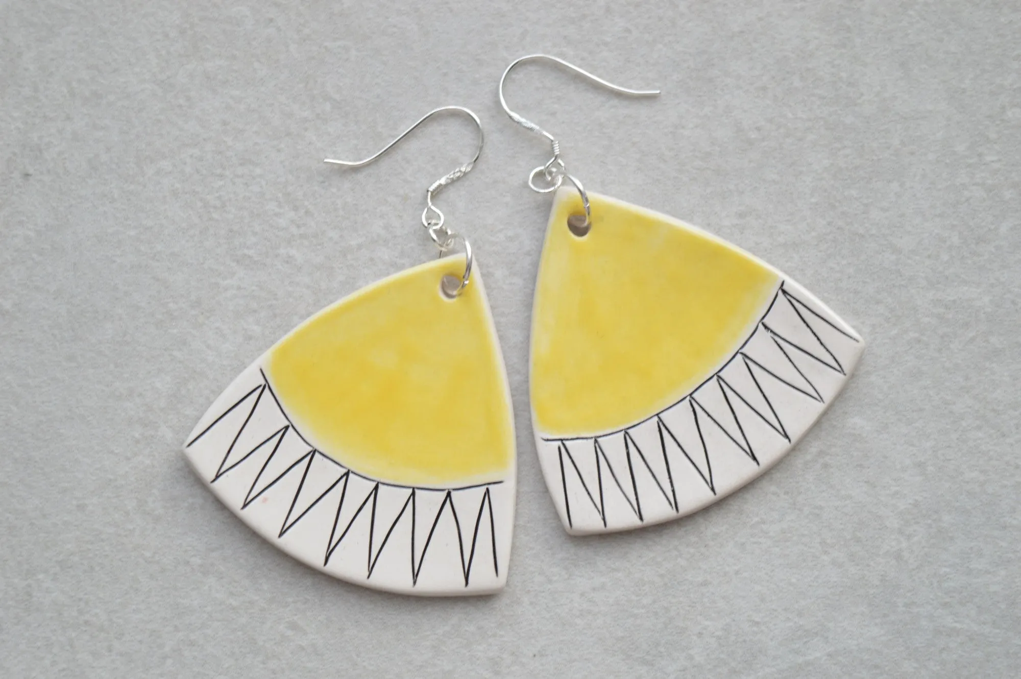 Yellow Dangle earrings